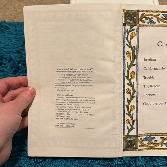COPY - 🎁5/$10🎁An I can read book, The Josefina Story Quilt, level 3 reader, 1986 - Picture 5 of 7